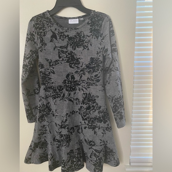 CHILDRENS PLACE - BLACK & GRAY DRESS - Picture 1 of 5